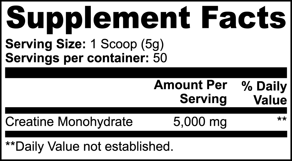 Creatine Monohydrate by Bunny Fuel - ShopRoxxy